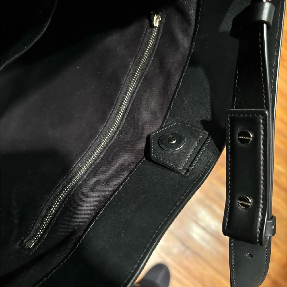 VINCE Modern V Stamped Python Medium Hobo - Picture 8 of 16